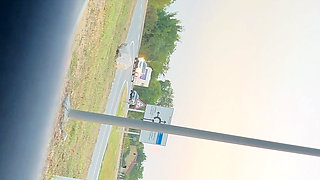In the Car I Stop in a Parking Lot to Dildo My Pussy Like a Whore at the Risk of Being Surprised by Strangers