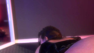 Masturbating with Fucking Machine and Watching Myself in the Mirror