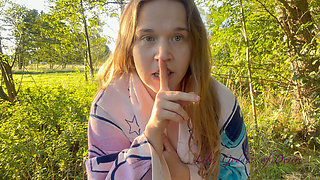 Girl Tempts Her Mature Neighbor During Garden Party