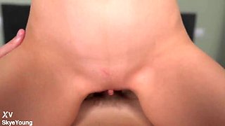 POV Fuck: Busty Amateur Skye Young Gets Hardcore Doggystyle From Leo Dee's Big Cock - Rough Sex & Cum in Mouth