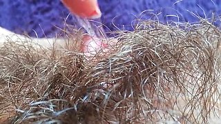 Extreme Close-Up Big Clit Orgasm: Rough Vibrator On Huge Clitoris