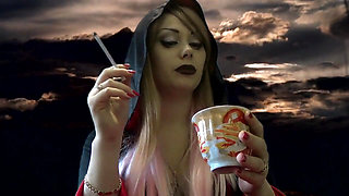 Evil Giantess vampire will do a little bit more holes in your tiny body