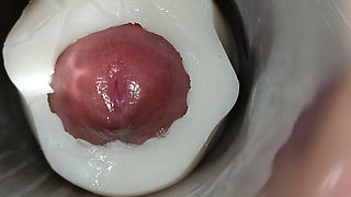 Internal view: vulva twitching and ejaculating 5