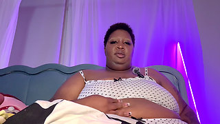BBW Ebony Step-mom Puts You to Bed with Their Mouth and Hands