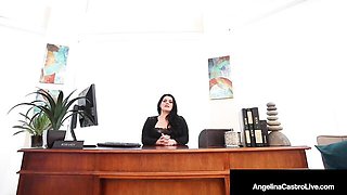 Glamorous Angelina's big tits clip