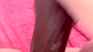 POV up Close BBC Dildo Making My Pink Pussy Squirt