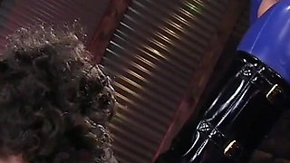 Latex Dominant Amazon Boot Worship