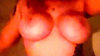 Big boobs milf masturbates with her dildo