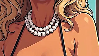 Gorgeous Women at the Beach Bikini Art