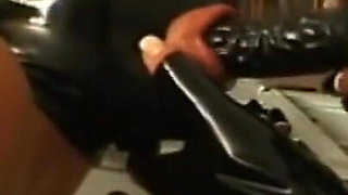 Humiliating whipping and dildo sucking