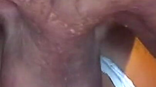 Mature Brunette Babe Stretched Wide in Wild Gangbang Orgy