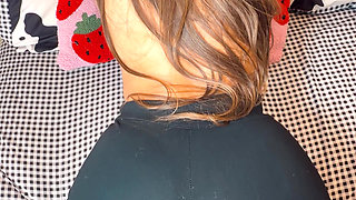 Real Couple Has Dry Humping with Cumshot on Leggings