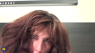 Horny Mature Lady Fucks Herself with Her Favorite Sex Toys