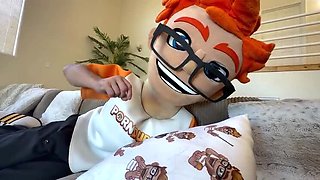 Archer Ali Takes My Big Dick Reverse Cowgirl in a Spanking Shed!
