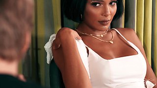 Lustful transsexual breathtaking foot fetish scene