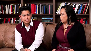 Stepson gets more close to his stepmom