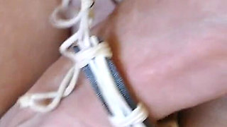 Caught Masturbating Flashing & Laying on My Bed Finger Fucking with Close up POV