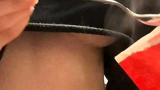 Amateur Webcam Teen Flashes Masturbates