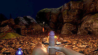 Werewolf Girl Is Riding Cock on Top - Skyrim Hentai Parody