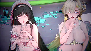 Wuthering Waves - Lynae X Chisa FFM Sex - 3D Hentai Animations
