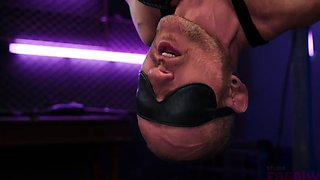 Femdom fetish mistresses fuck bdsm loser with strapon