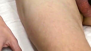 A Client Cummed Unnoticed During a Waxing Session