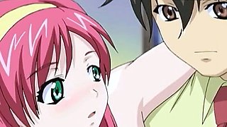 Hentai - Busty young woman asks to be masturbated and fucked