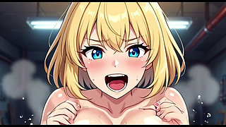 Funny Jokes and Boobs in Car Garage, Ai Animation