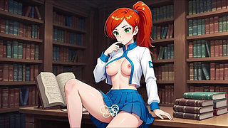 Adult Gwen Tennyson Erotic Teasing 3D Animation Compilation Beautiful Redhead in Iconic Outfit Provocative Scenes