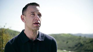 Cool Brad Newman and Mina Luxx - kissing clip - Bellesa Films