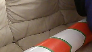 Big Beautiful Nurse Vicki Trys to Squash Her Candy Cane?