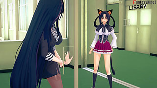 Rossweisse almost catch me fucking Akeno - DXD NTR Madness Series