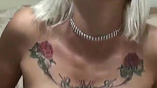 Beautiful Blonde Displays Her Dancing and Smoking Talents