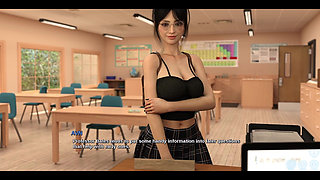 Race of Life - Brunette College Teacher Wants to Come to Her House and Give Her a Good Fucking