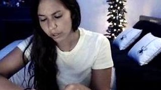 Tattoed Amateur Webcam Girl Hot Dildo Action Masturbation