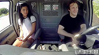 Gina Valentina In [sawyer] Gina On A Van