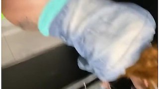 Ruiva Gostosa - Hot Redhead Is Caught By Surprise In The Elevator And Ends Up Dropping In Her Mouth Before Getting Fucked In The Pussy