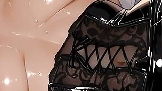 Frieren Bedroom Tease Hot Outfit, Wet Panties and Chest Play