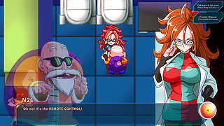 Kame Paradise Multiversex 3 - Roshi Fucking the Big Tits of Android 21