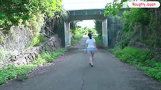 POV on a Private Beach with a Busty Gravure Idol. Raw Creampie