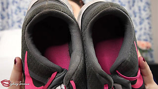The Stinkiest Sneakers - Sydney Screams Makes You Sniff Their Smelly Sneakers and Socks After Sweaty Workout