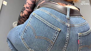 Cum Hard Under My Ass in Jeans! Jeans Fetish with Face Sitting and Jerk off Instruction with Miss Adrastea