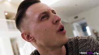 Stepmom helps stepson cum as with his wife