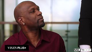 MILFY BBC-Hungry Boss Lady Sienna Rae Gets DPed By Her Apprentices