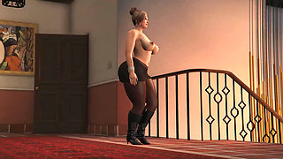 GTA 5 Franklin and Amanda - Caught Staring from the Balcony (Part 1)