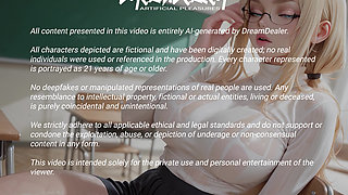 Mrs. Blackwood Assigns Detention and Locks the Door Behind Her - Ai Generated