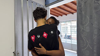 Jealous stepmom with huge ass enters my room while I'm with my girlfriend and makes me fuck her hard