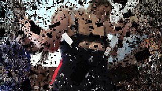 3 girls pee on smirni in kitchen