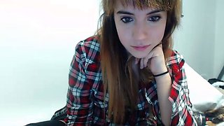 Non stop blonde with big boobs cock jerks off on the bed