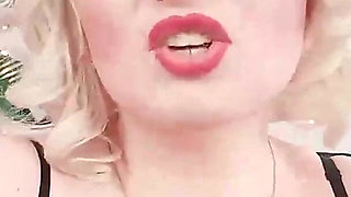 Strap-on POV: Domme in stockings dirty talk